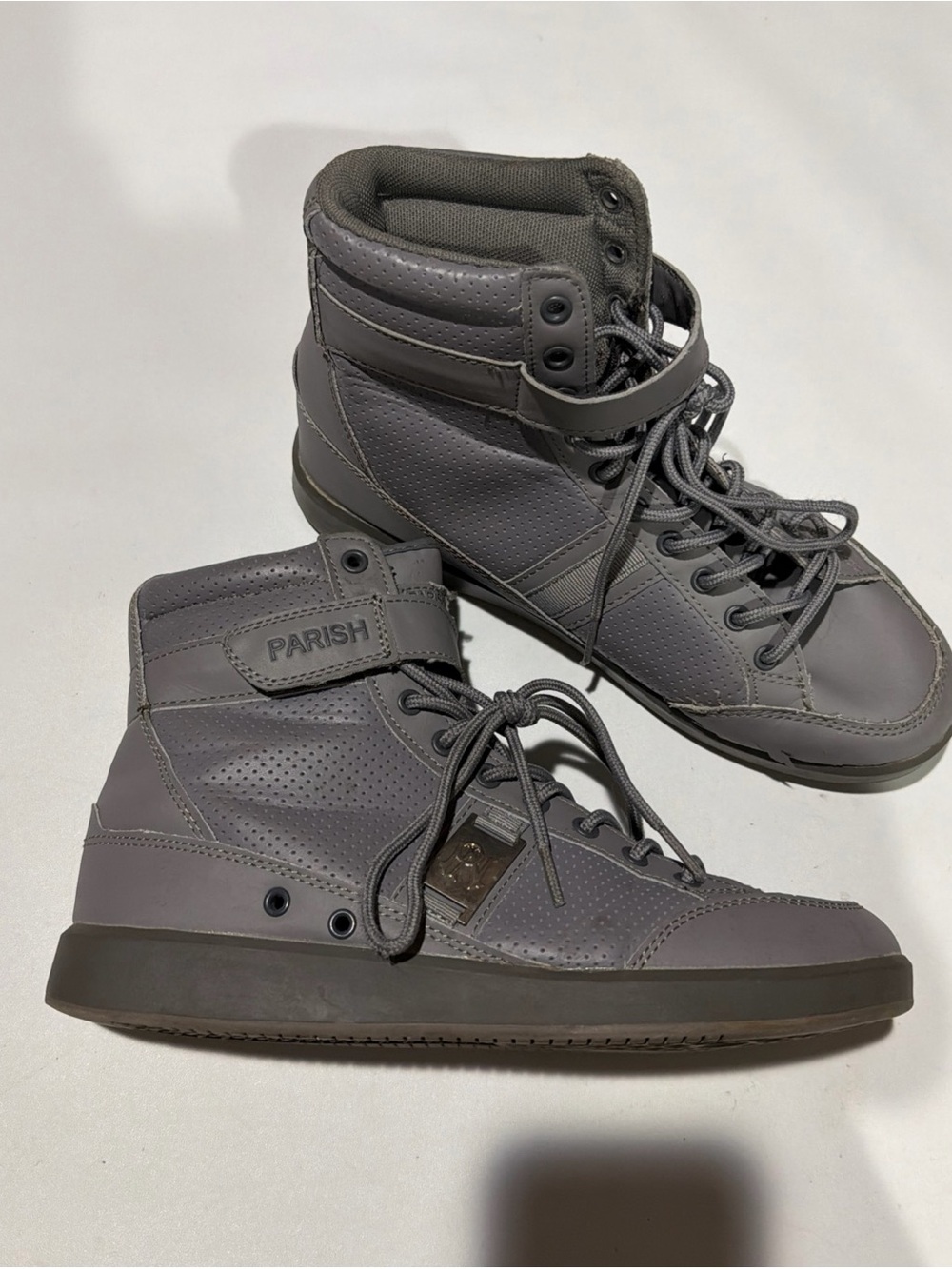 Parish Men’s High-Top Sneakers in Gray